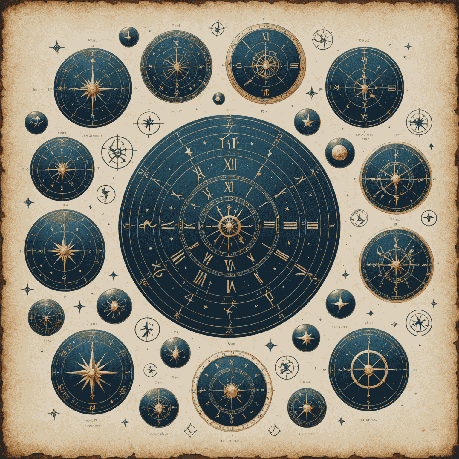 Összekapcsolódó zodiákus szimbólumok